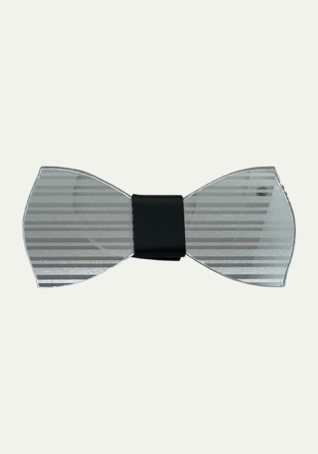 Papillon in plexiglass a righe modello specchiato