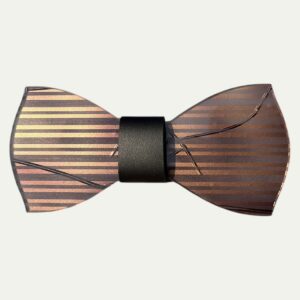 Papillon in plexiglass bronzo modello righe