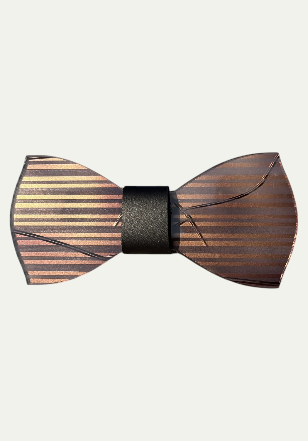 Papillon in plexiglass bronzo modello righe