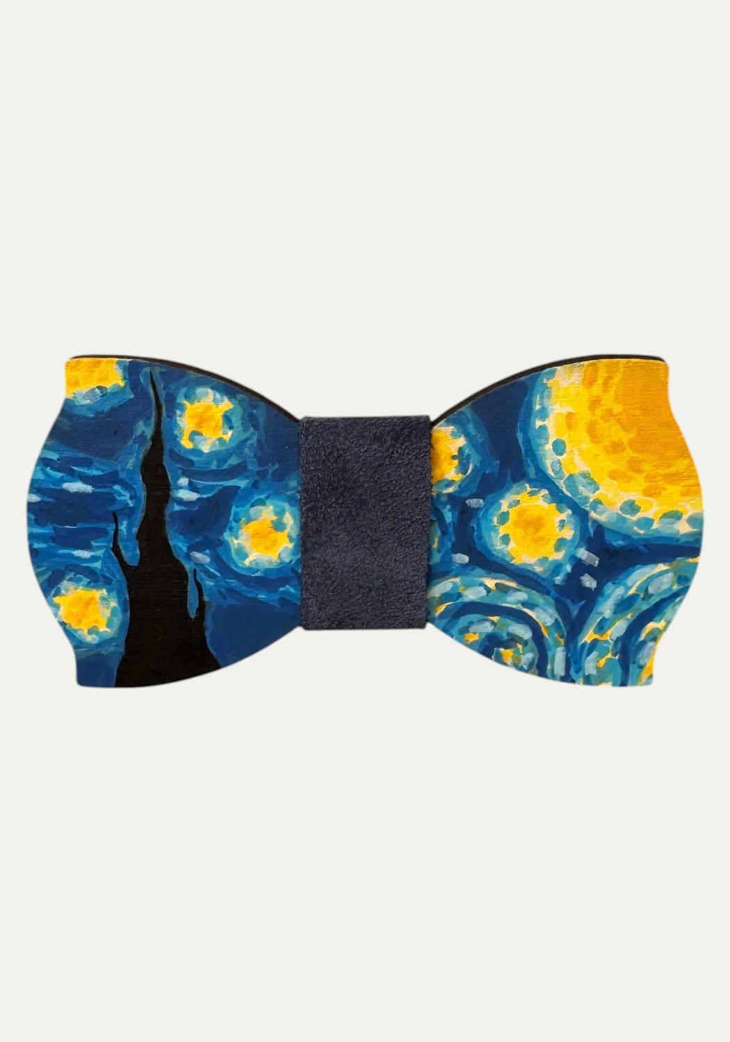 Papillon in legno dipinto a mano “notte stellata”